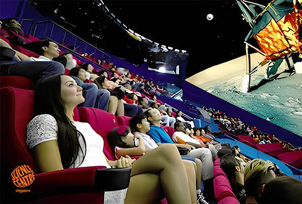 People at the omni theatre