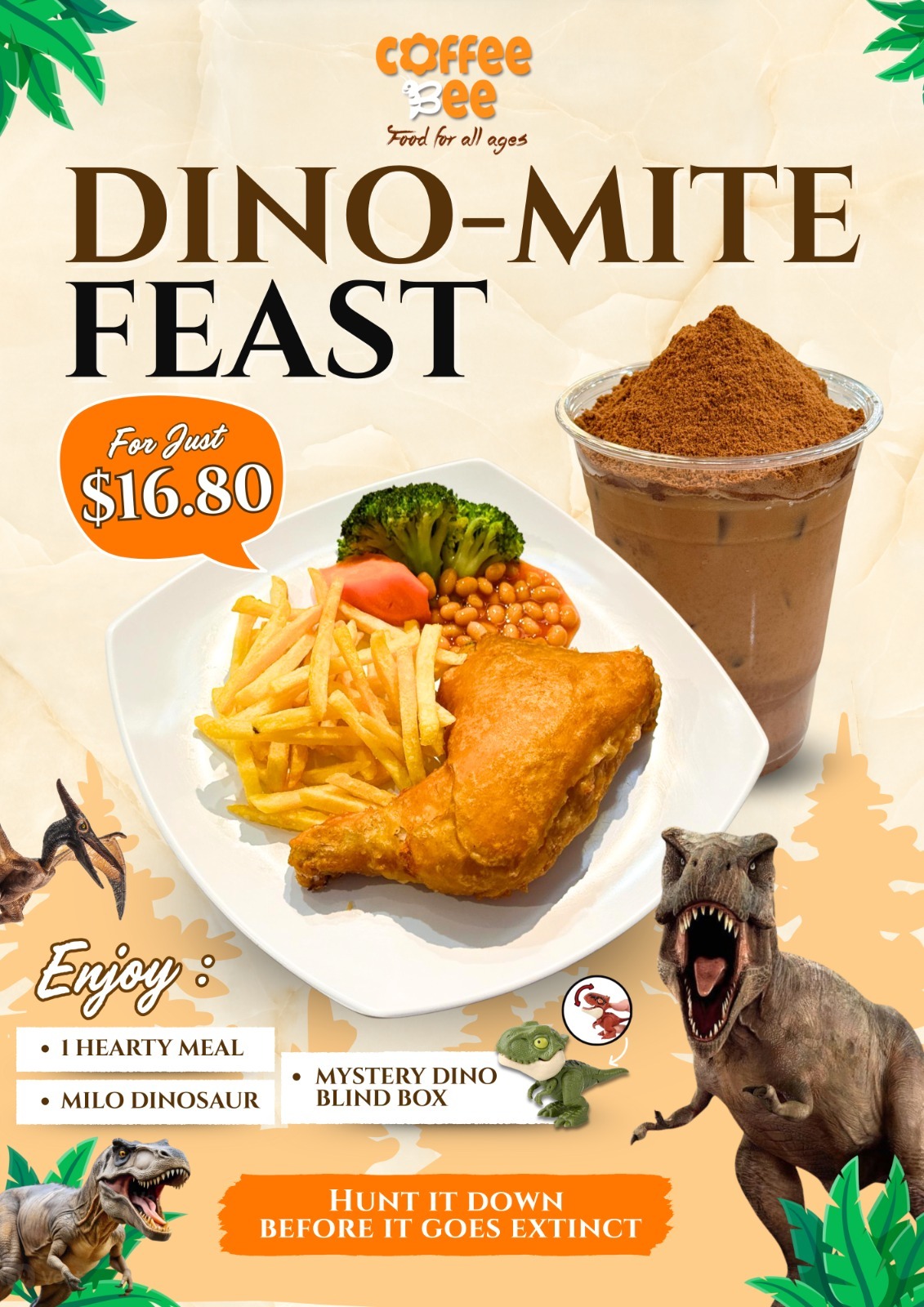Coffee Bee_Dino-Mite Feast_inline with DEU Exhibition_Feb26