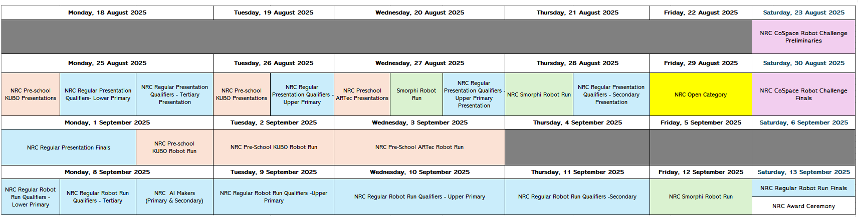 NRC2025-Schedule2