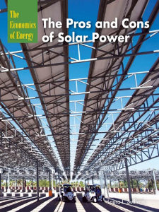 The Pros and Cons of Solar Power by Laura Sullivan
