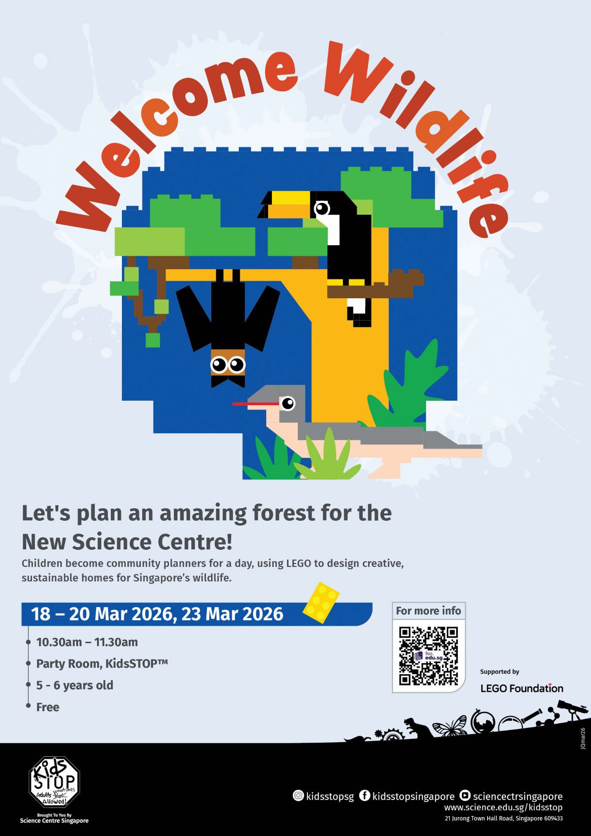 Welcome Wildlife with LEGO KidsSTOP (A3 Poster)