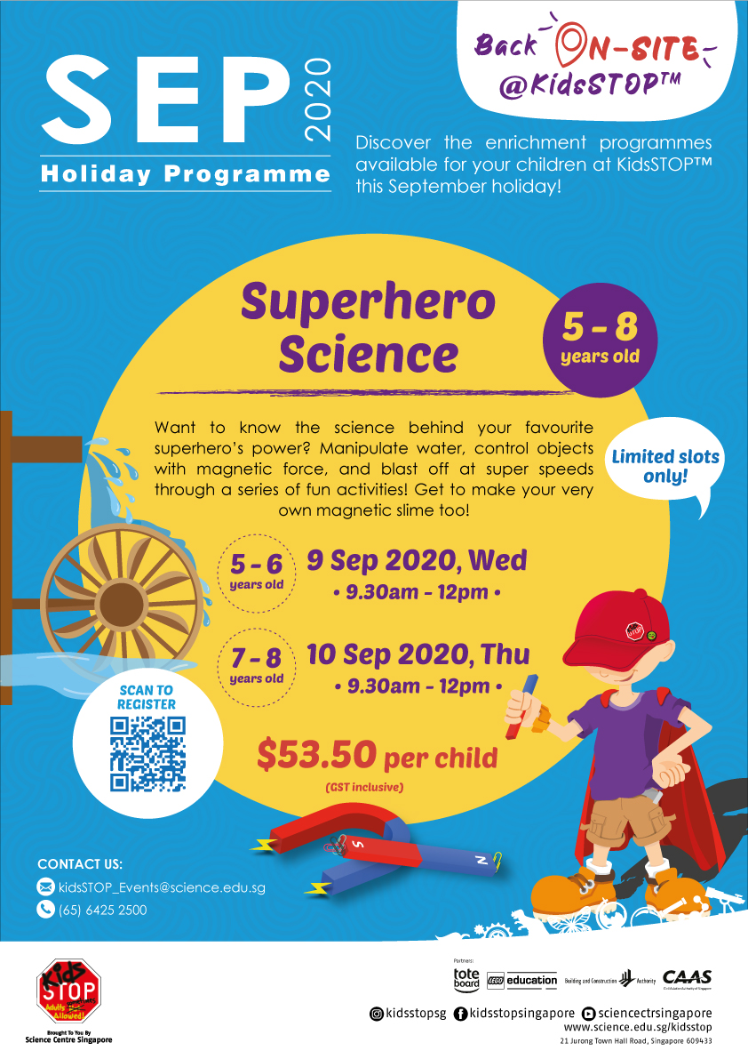 Science Holiday Programme Singapore at Science Centre Kidsstop ...
