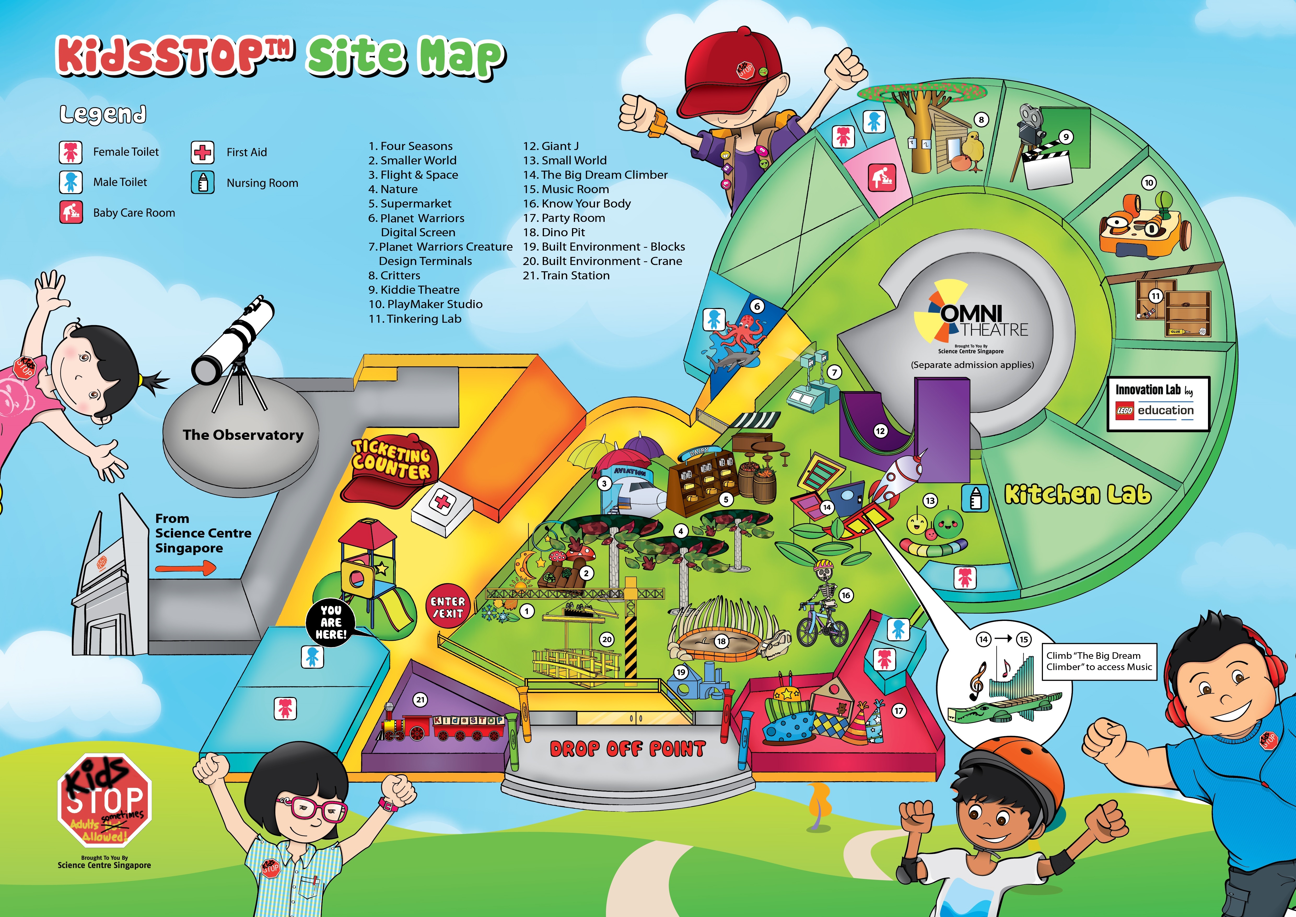 KidsSTOP Gallery Map